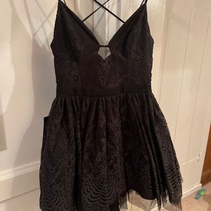 Bebe lace black dress